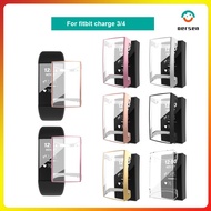 Silicone Case Cover For Fitbit Charge 3 4 casing TPU Protector Protective Shell Replacement Accessories Frame For Fit bit Charge 3 4 cover