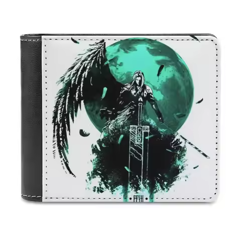 Final Fantasy Vii Men's Wallet Leisure Travel Lightweight Portable Wallets Short Style Male Purse Se