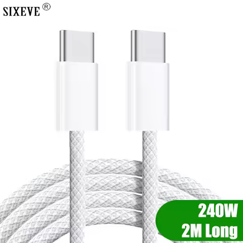 Original PD 240W USB Type C To USB-C Cable For Macbook iPhone 15 16 17 Pro Max Apple i Phone Xiaomi 