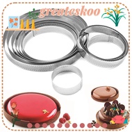 GREATESKOO Cake Mold Stainless Steel DIY Perforated Circle Mould