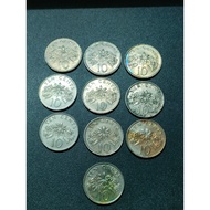 2nd Series 10 Cent 1990s ( 10 Coins )