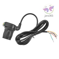 36V/48V Right and Left Electric Bike Handlebar Throttle Grip with Battery Indicator Power Switch Ebike Twist Throttle Handle Thumb Throttle