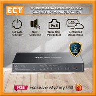 TP-Link Omada ES210GMP 10-Port Gigabit Easy Managed Switch with 8-Port PoE+