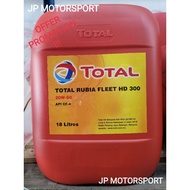 100% ORIGINAL TOTAL RUBIA FLEET HD 300 20W-50 18 LITERS HEAVY DUTY DIESEL ENGINE OIL