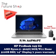 HP PROBOOK 245 G9 14” Business Laptop - AMD Ryzen 5-5625U/8GB/512GB/1 Years warranty
