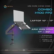 Combo computer monitor mount + NB H100 + FP2 Laptop Stand