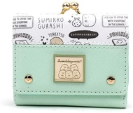 Wallet Sumikko Gurashi Clasp Bi-fold Mint Green Gamaguchi Japan Import