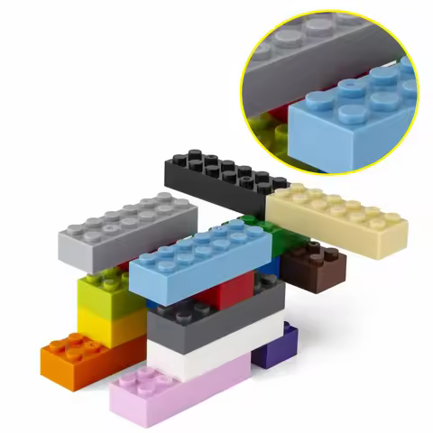 50g/14PCS 2456 2x6 Dot DIY Building Blocks Thick Figures Bricks Educational Creative Size Compatible