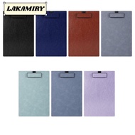 LAKAMIRY 1Pc Writing Board, PU Leather Hard A4 Clipboard, Durable with Pen Slot Paper Clip Board Con