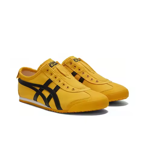 Onitsuka Tiger MEXICO 66 Slip-On Unisex Stylish, Versatile, and Durable Low-Top Skate Shoes Yellow 1