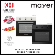 Mayer MMDO9 (SLIVER) / MMDO9-MB (BLACK): 60cm 75 L Built-in Oven 2 YEARS LOCAL WARRANTY