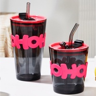 Joyas Fashion Gelas Botal Portable Heat Resistant Glass Mug Office Juice Coffee Tea BeverageWater Cu