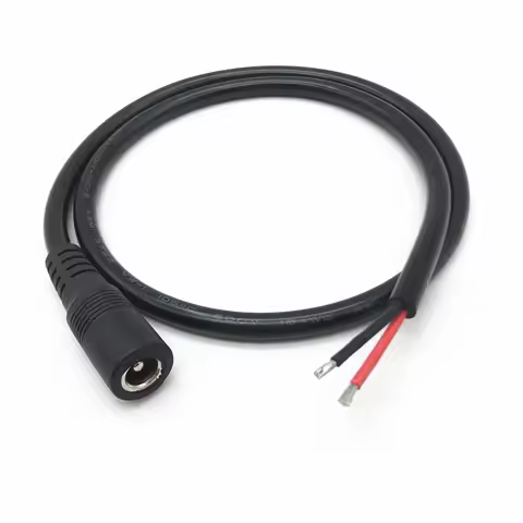 DC5.5*2.5MM 5.5*2.1MM DC Power Plug Extendsion Cables For CCTV Male to Female Power Plug 18AWG 0.75M