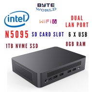 PB09 Intel N5095 Mini PC 8GB RAM 1TB NVME SSD Home Office Computer Desktop Windows 11 Wifi 6 USB HDM