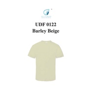 NTMY.os Ultifresh UDF0122 Barley Beige Crew Neck T-Shirt Unisex Dri-Fit Microfiber Eyelet Jersey Ant