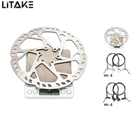 MTB E-bike 4 Piston Hydraulic Disc Brake Team Series Full Meatal Pad Mineral Oil MTB Front &amp; Rear Set 2.3mm Rotors