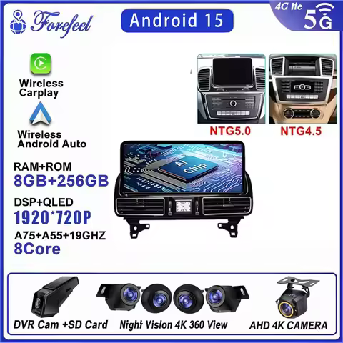 12.3‘’ Car Radio For Mercedes Benz ML GL GLE GLS W166 X166 2012 - 2019 Screen Stereo HeadUnit High-p