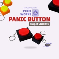 Fidget Panic Button Clicker Keychain Keyboard Clicky Key Chain
