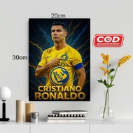 CRISTIANO RONALDO WALL DECORATION/ CRISTIANO RONALDO WOODEN POSTER/HOME WALL DISPLAY/WALLDECOR