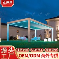 Gazebo Leisure Gazebo BBQ Aluminium Alloy Trellis Anggur Kanopi Kotej Moden Luar Gazebo Tempat Duduk