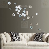 3dThree-Dimensional Small Flower Acrylic Mirror Sticker Bedroom Sofa Bathroom Waterproof Stickers Se