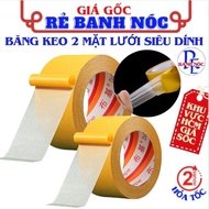 Super Adhesive Mesh Double-Sided Tape, Super Adhesive Tape - Mesh Tape - Waterproof Fiberglass Doubl