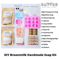 Summer Soap DIY Full Soap Set 500G / DIY Melt & Pour Set/ DIY Breastmilk Soap Set/ Kids DIY Handmade