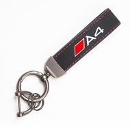 Car Logo Key Ring Suede Keychain Accessories For Audi S Line A1 A2 A3 A4 A5 A6 A7 A8 Q1 Q2 Q3 Q4 Q5 