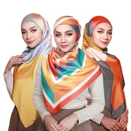 SHAWLPUBLIKA NATASYANAZREEN PRINTED SQUARE TUDUNG BAWAL TUDUNG SATIN