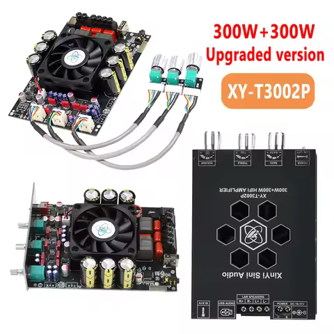 Upgraded XY-T3002P 300W+300W Bluetooth Digital Amplifier Board Module With High Low Frequency Adjust