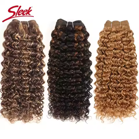 Sleek Brazilian Nature Dream Curl P4/27 P1B/30 Ombre T1B/30 1B/Pink Red 99J Double Drawn Remy Human 