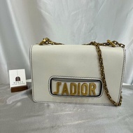 DIOR 白皮革Jadior鍊條包