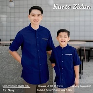 Baju lebaran model 2025 couple ayah dewasa anak anak jumbo pakaian muslim koko kurta samase