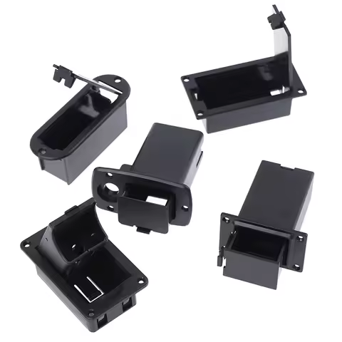 1Pcs Active Bass Guitar Pickup 9V Battery Boxs 9 volts Battery Holder/Case/Compartment Cover Plug an