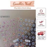 TRI 5d silk Stick Decorative flower floatCNY 5d nail stickers nail art sticker nail accessories