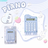 CHARMAT Piano Shape Calculator, Musical Note Printed Portable Mini Calculator, Mini Novelty ABS Crea