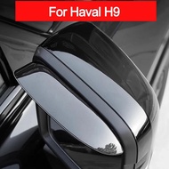 Car Rearview Mirror Cover Trim Frame For HAVAL H9 2nd 2024 2025 Accessories Rear View Mirror Rain Ey