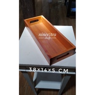 Mahogany Tray +handle 38x14x5 cm Multipurpose Tray