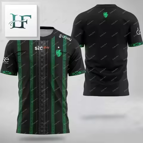 Falcons 2025 Team DOTA 2 Gameplay Clothing Middle Eastern Players Short sleeved T-shirt Men's Fashio