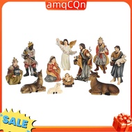 Nativity Set Christmas Nativity Scene Hand Drawn Christmas Nativity Scene Manger Set Ornaments Relig