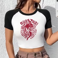 Boxing Crop Top Corset - Y2K Grunge Inspired Teen Fashion