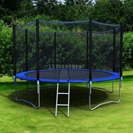 Children's Indoor Trampoline Kindergarten Large Trampoline Adult Outdoor Commercial Play Bounce Bed with Safety Net &amp;HY