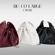 PONY PONY DECO CAVIAR LARGE SHOULDER BAG