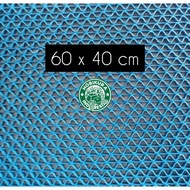 Blue PVC Carpet Mat 60x40cm/bathroom Rubber Carpet