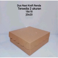 Chocolate Kraft Rice Box/Dus 18x18/20x20