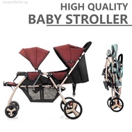 Cabin Stroller for Baby Double Foldable Stroller With PU Wheel Multifunction Lightweight Folding Kids Stroller Strollers Travel Systems d12