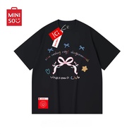 COD musim panas 女士T恤 Miniso pakaian wanita lengan pendek t-shirt, fesyen cetak, lelaki dan wanita un