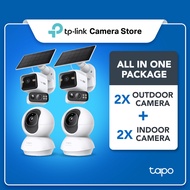 【Tapo CCTV Bundle】4 Kamera (2 Dalaman C230 + 2 Luaran C645D KIT) Keselamatan Rumah Pintar dengan Pen