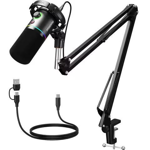 MAONO PD200XS Dynamic Microphone XLR/USB Dual mode Dynamic Mic Podcast Mic with Maonolink Software a