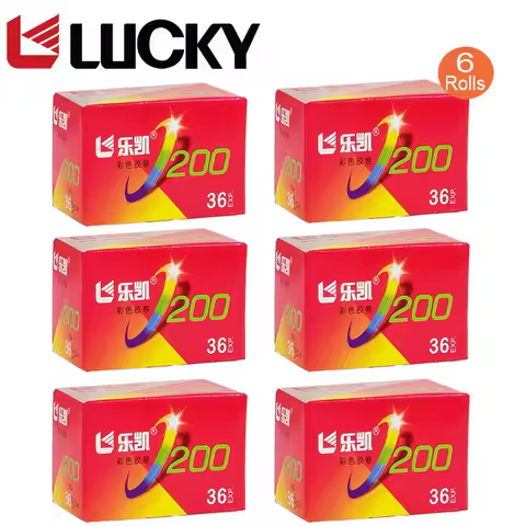 New 1-10Rolls LUCKY C200 35mm Color Upgrade LUCKY C200 ISO200/24° Color Film 36 Exp Per Roll For 35m